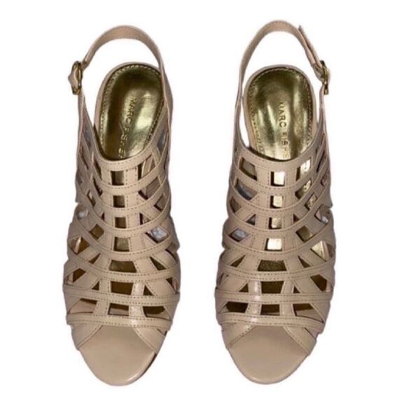 Marc Fisher Cream Leather Sandals (7.5M) - Picture 9 of 9